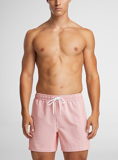 Le maillot short rayures seersucker