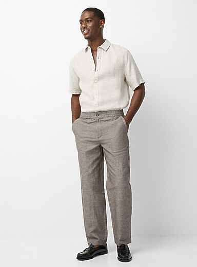 Pantalon Décontracté Homme Élégant - Confortable, Respirant, Coupe Moderne Pour Bureau Et Loisirs