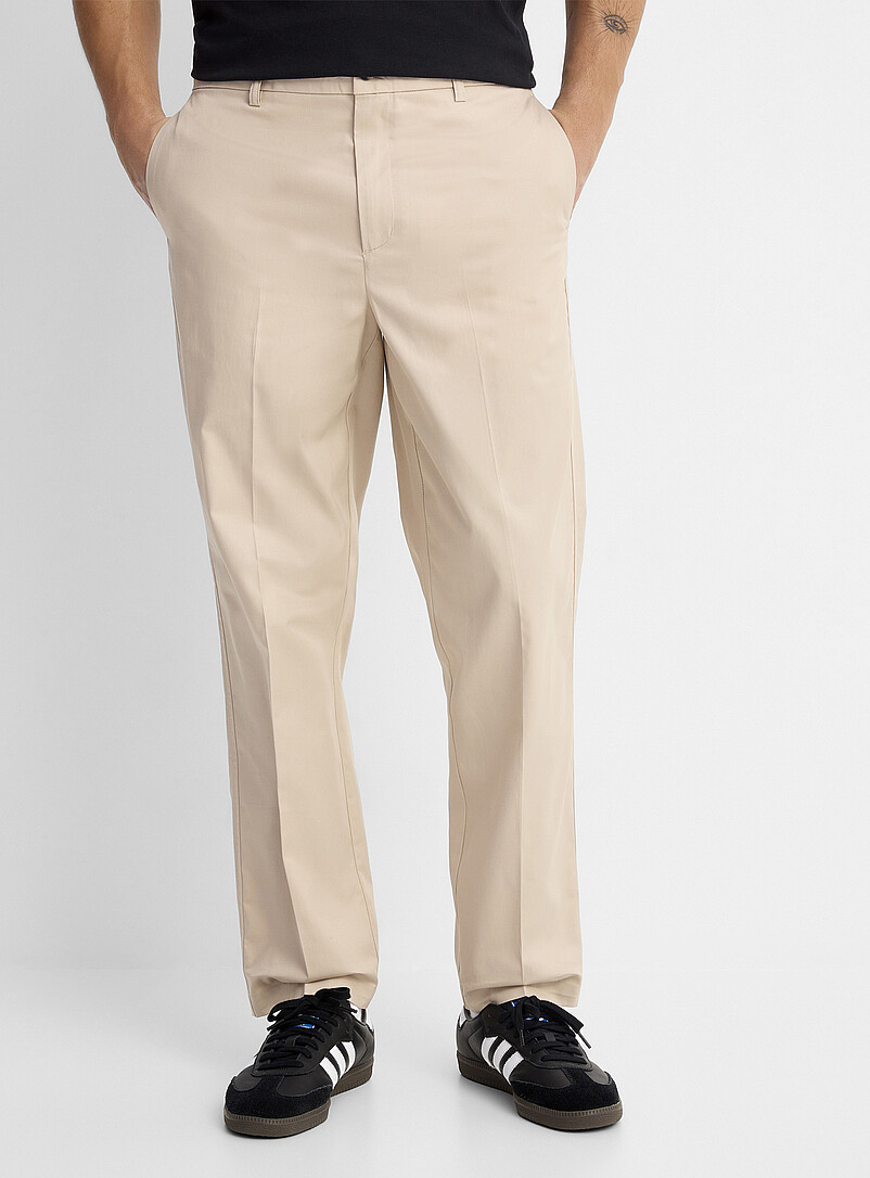 Le 31: Le pantalon toile l&eacute;g&egrave;re <b>Coupe Amsterdam - Fusel&eacute;e relaxe</b> Bleu marine - Bleu nuit pour homme