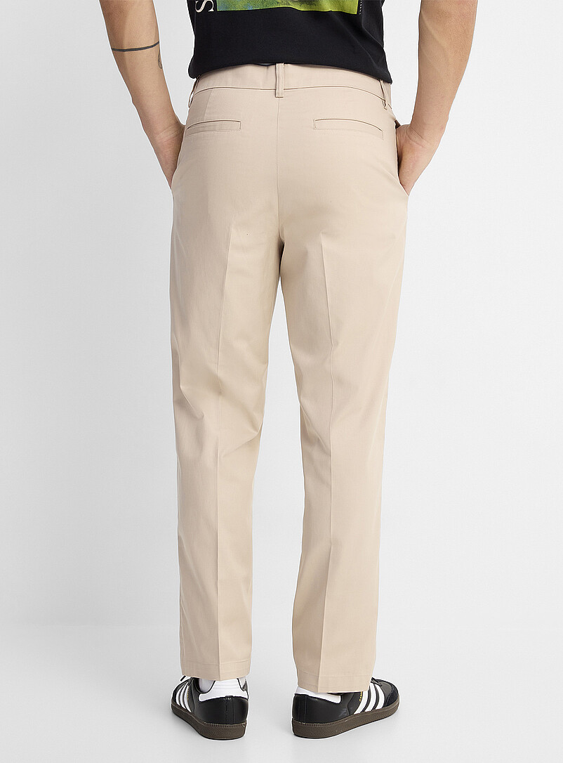 Le 31: Le pantalon toile l&eacute;g&egrave;re <b>Coupe Amsterdam - Fusel&eacute;e relaxe</b> Bleu marine - Bleu nuit pour homme