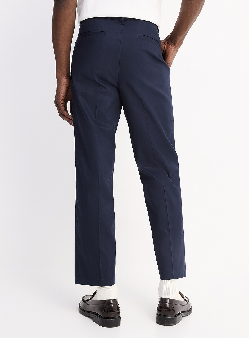 Le 31: Le pantalon toile l&eacute;g&egrave;re <b>Coupe Amsterdam - Fusel&eacute;e relaxe</b> Bleu marine - Bleu nuit pour homme