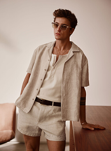 Floral jacquard shirt <b>Comfort fit</b>
