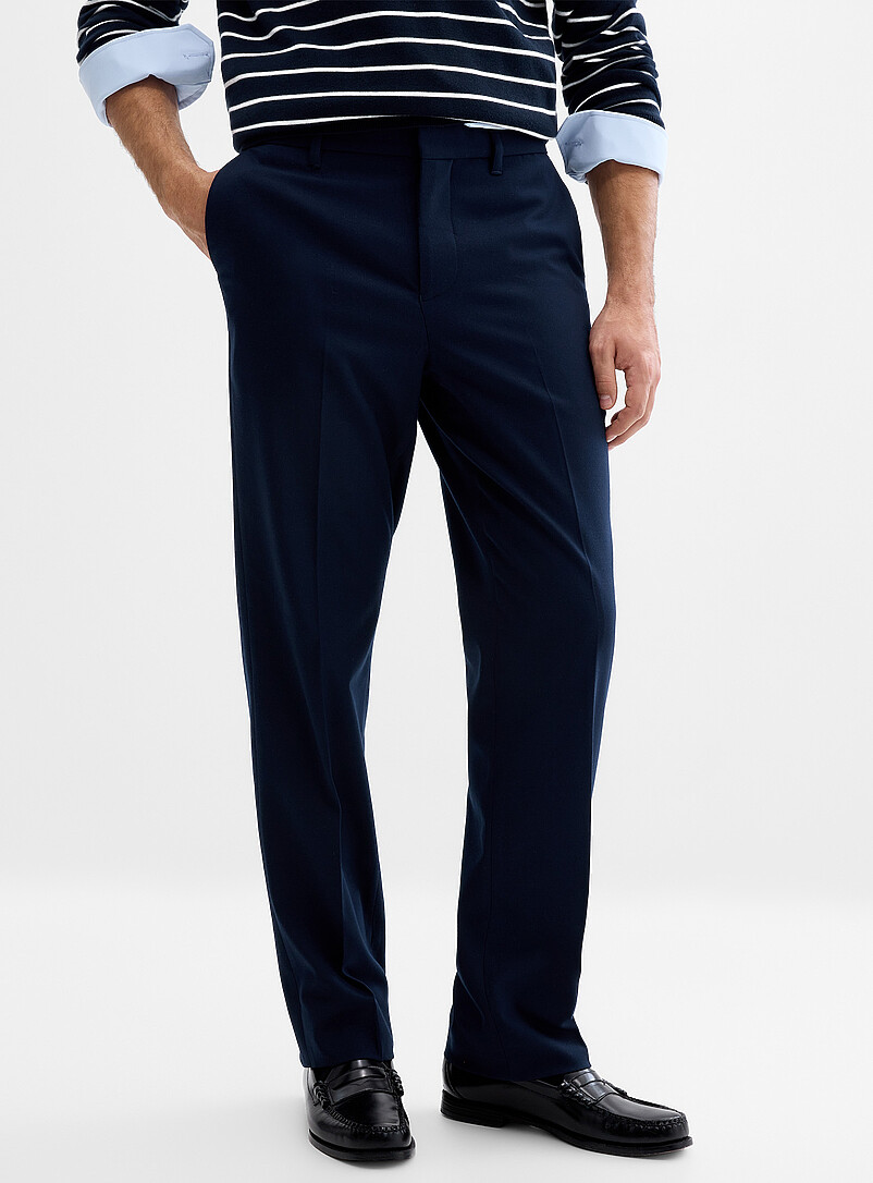 Le 31: Le pantalon lavable twill doux <b>Coupe Berlin - Droite</b> Noir pour homme