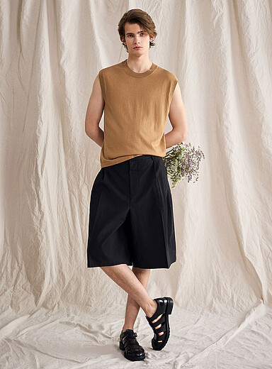 Le bermuda XL &agrave; plis <b>Longueur d'entrejambe : 31 cm (12 po)</b> <b>Capsule Le 31 Studio</b>
