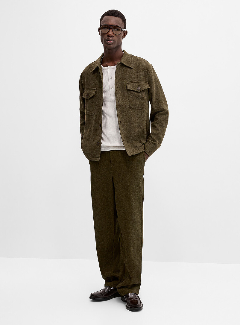 Heritage herringbone overshirt | Le 31 | | Simons