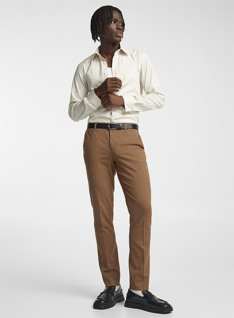 Washable Solid Twill Pant Stockholm Fit - Slim