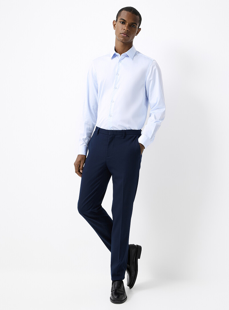 Washable Solid Twill Pant Stockholm Fit - Slim