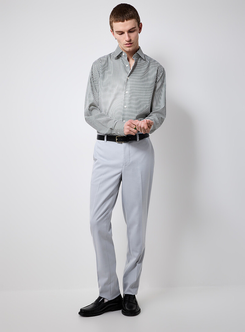 Washable Solid Twill Pant Stockholm Fit - Slim