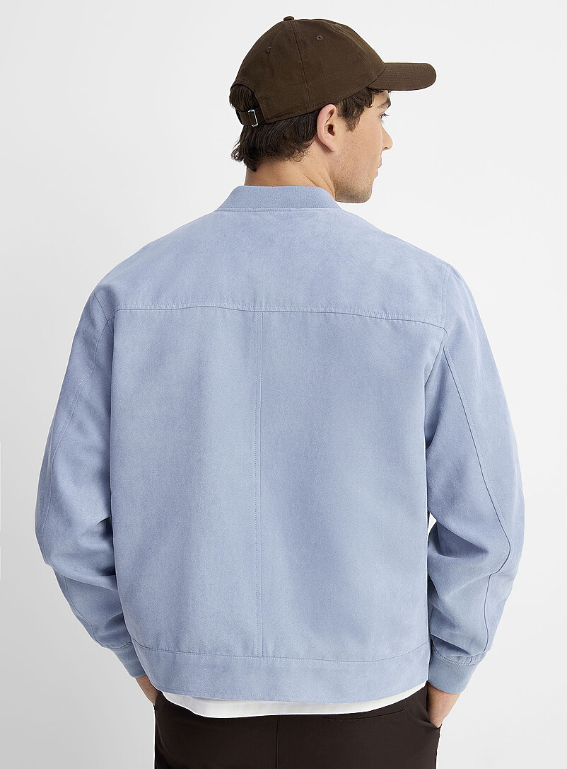 Faux-suede bomber jacket product image 3