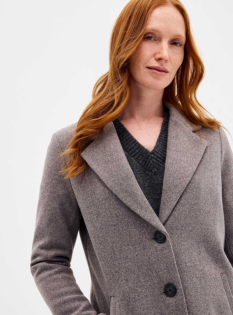 Two-button felt overcoat product image 2