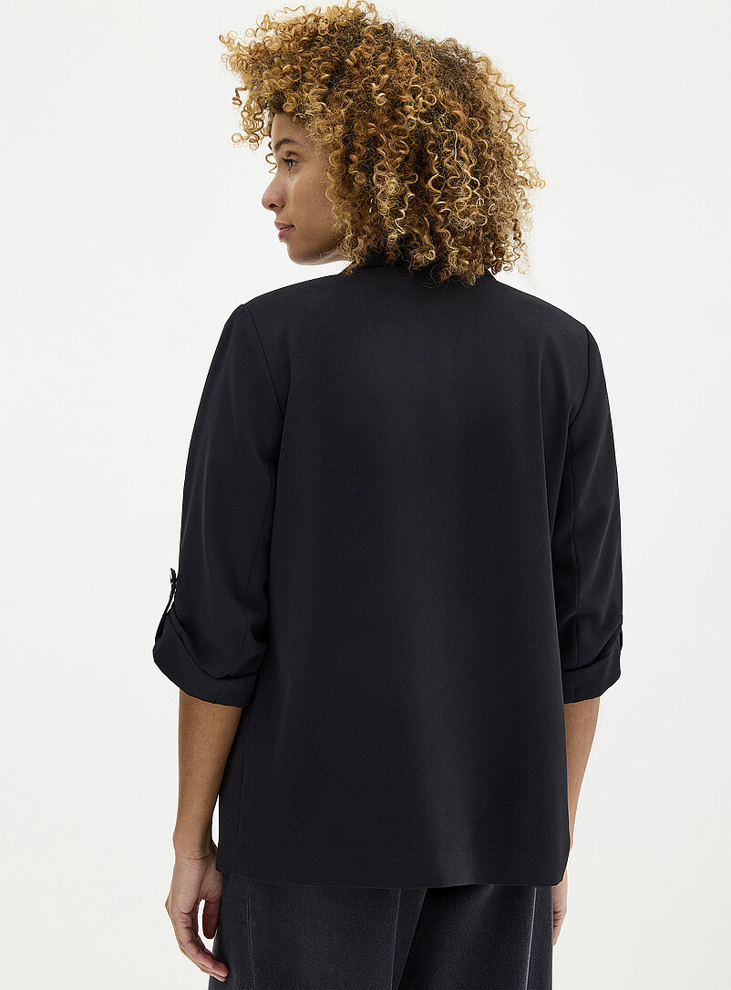 Lightweight crepe open casual blazer product image 3
