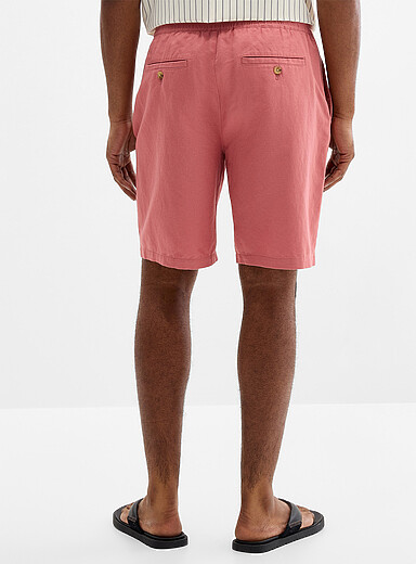 Cotton-linen Bermudas <b>Inseam: 9" (23 cm)</b>
