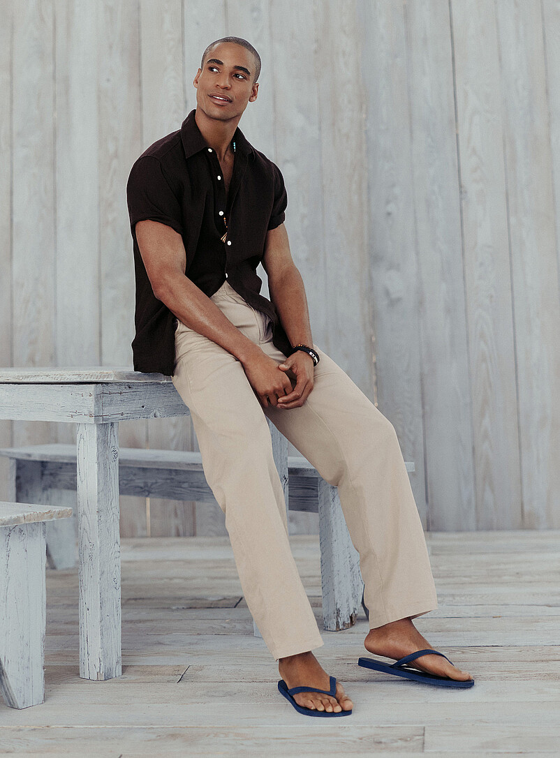 Cotton-Linen Pant New York Fit - Straight