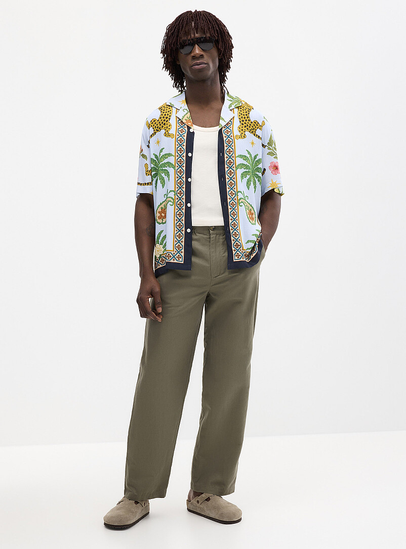 Cotton-Linen Pant New York Fit - Straight