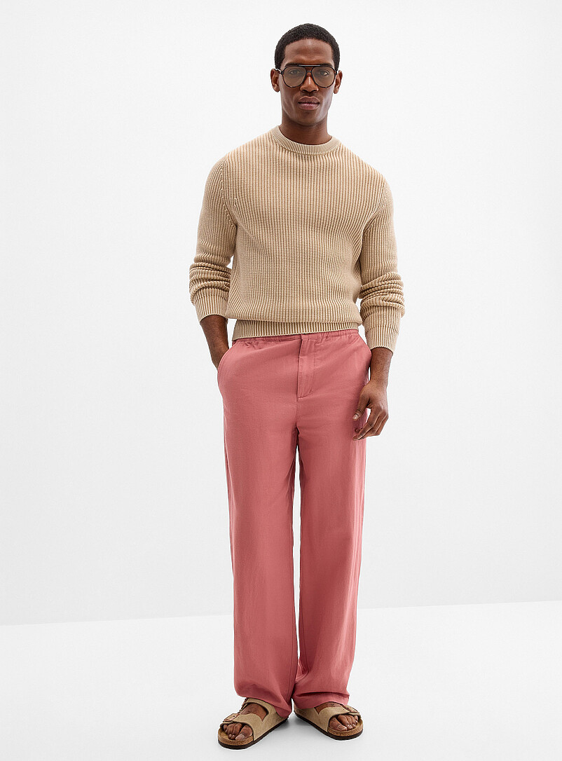 Cotton-Linen Pant New York Fit - Straight
