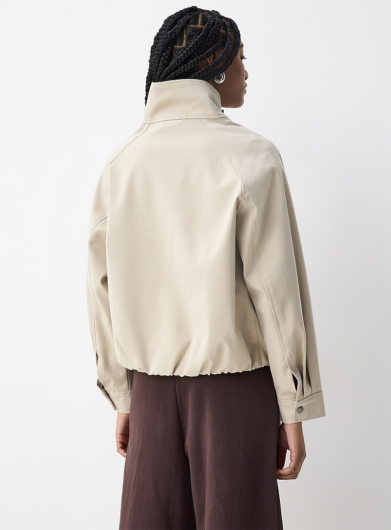 Harrington button-up collar jacket product image 3