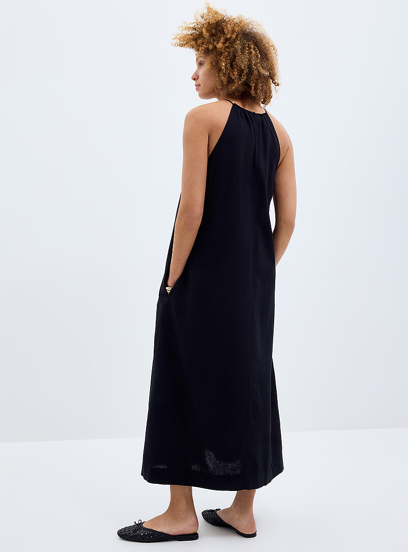 Linen-blend trapeze dress product image 3
