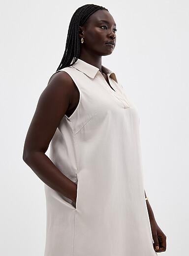 Johnny collar lyocell dress product image 3