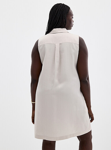 Johnny collar lyocell dress product image 4