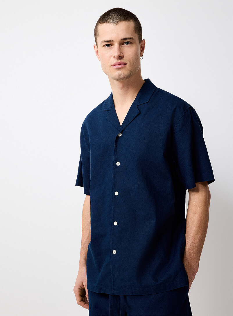 Lightweight solid linen shirt product image (primary)