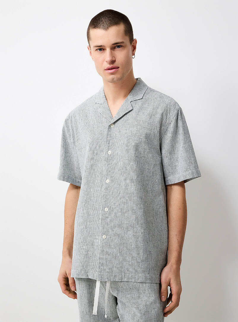 Striped Lightweight Linen Shirt