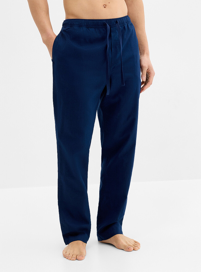 Solid lightweight linen pyjama pant product image 2