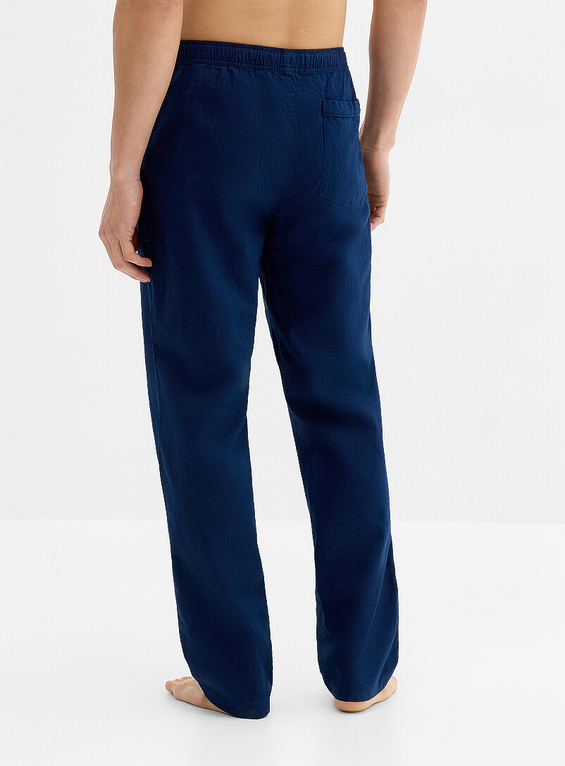 Solid lightweight linen pyjama pant product image 3
