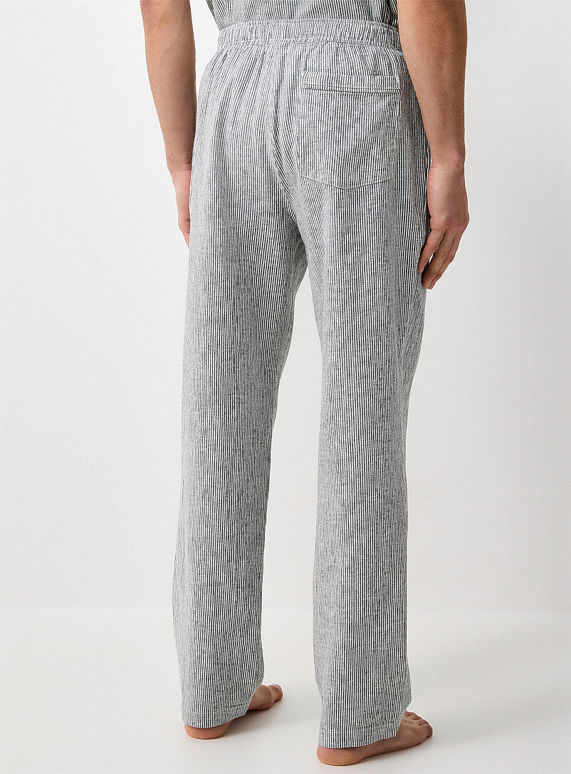 Striped lightweight linen pyjama pant product image 3