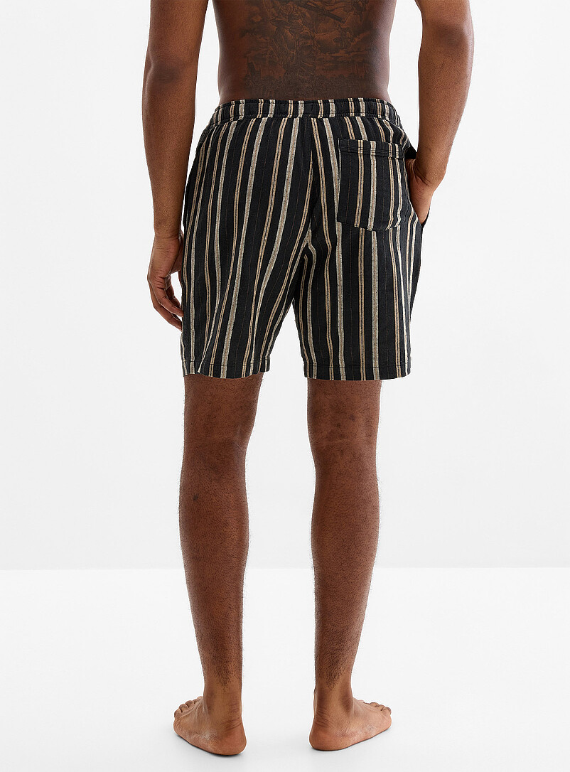 Lightweight striped linen pyjama short product image 3