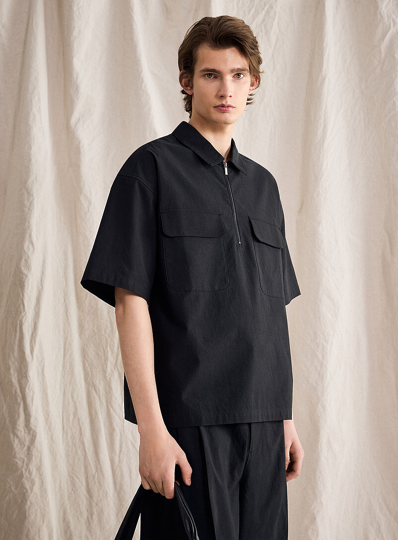 Zip point-collar shirt Le 31 Studio capsule product image (primary)
