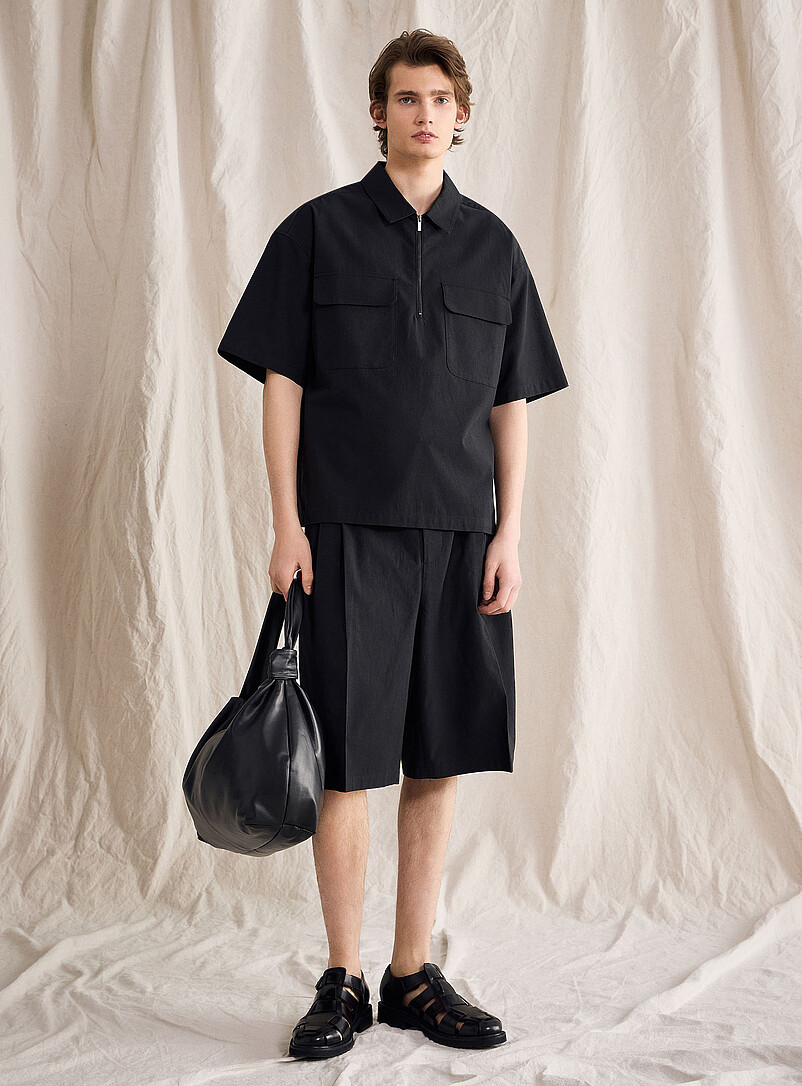 Zip point-collar shirt Le 31 Studio capsule product image 2