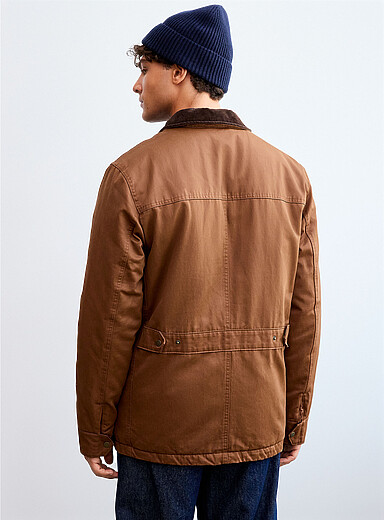 Waxed-look cotton heritage jacket
