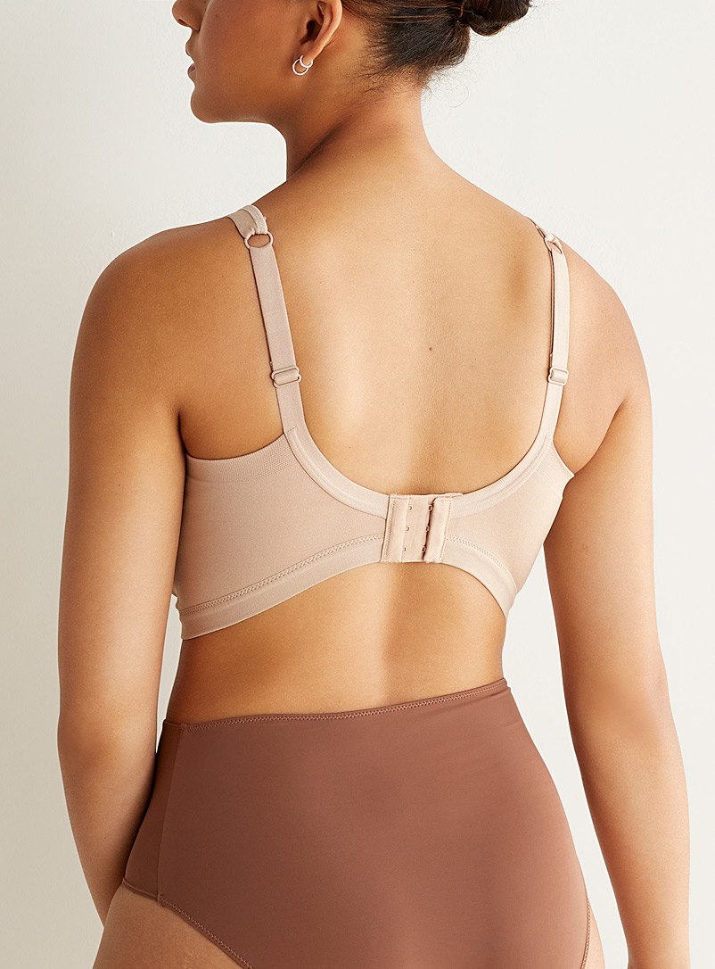 Warner's Tan Full-coverage wireless bra for women