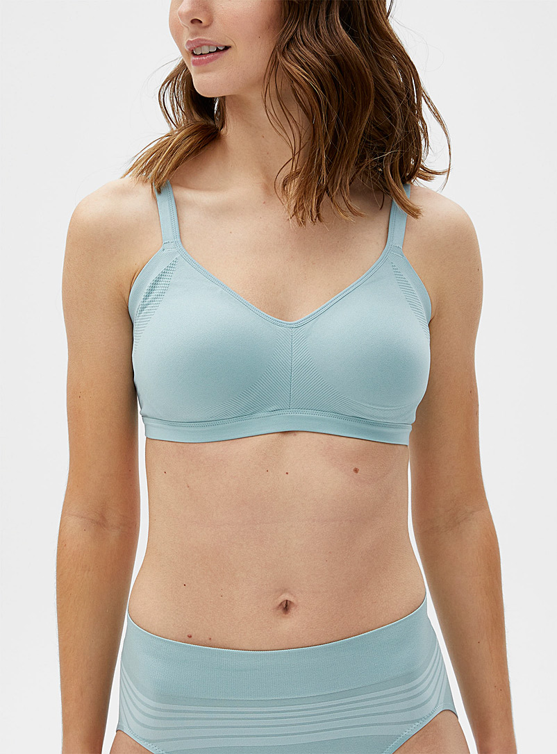 Warner's Blue Easy Does It wireless bra for women