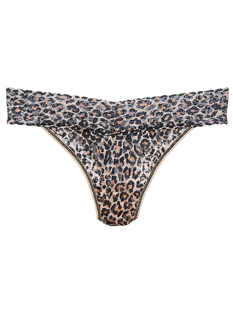 Original rise sheer leopard thong | Hanky Panky | Shop Women's Thongs ...