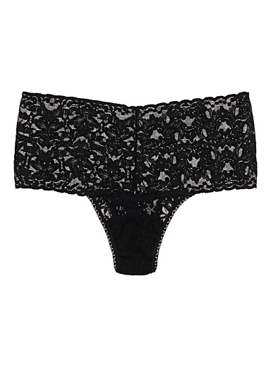 Lace and scallops wide band thong, Cosabella, Shop High-Waist Panties  Online