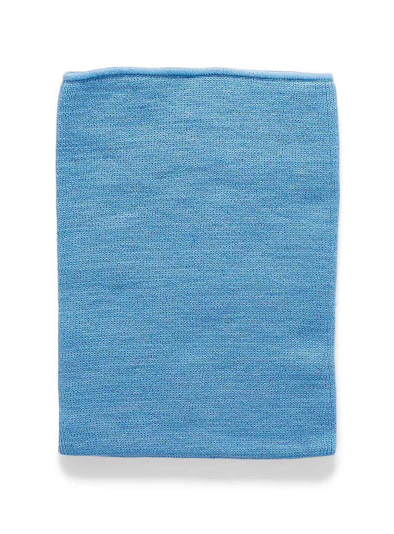 I.FIV5: Le tube tricot côtelé uni Bleu pour homme