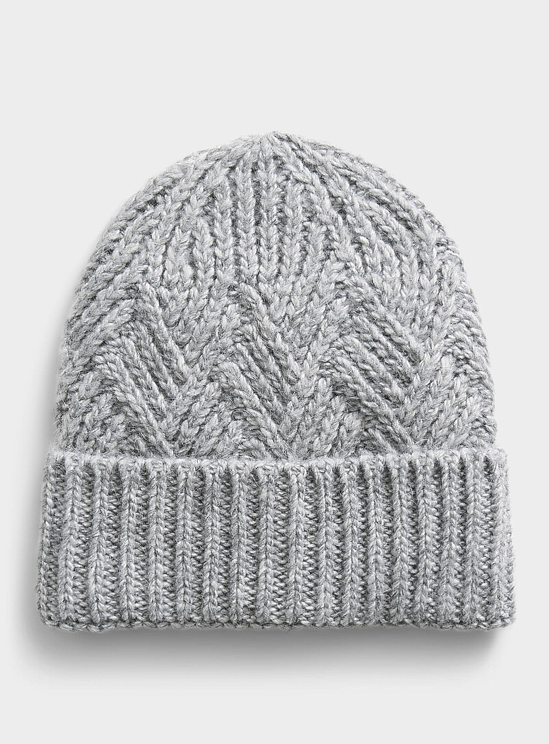 La tuque côtelée triangle | I.FIV5 | Tuques et bandeaux | Femme | Simons