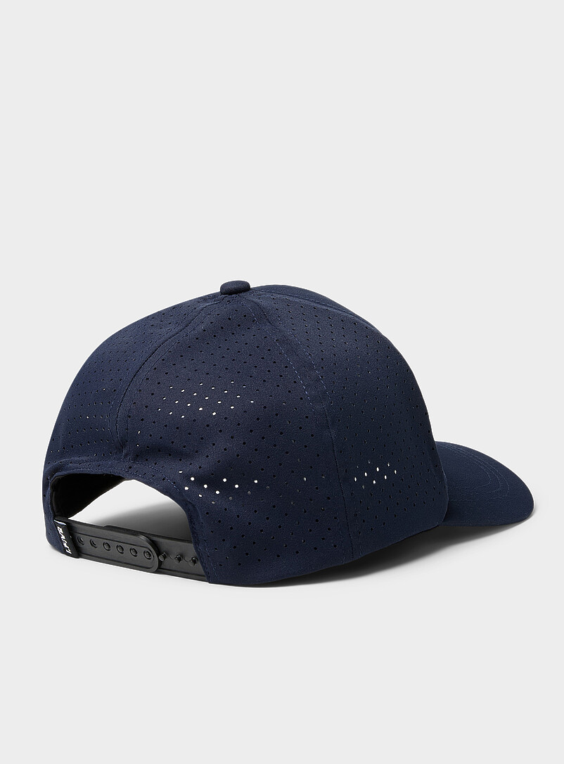 I.FIV5: La casquette toile perfor&eacute;e Vert &agrave; motifs pour homme