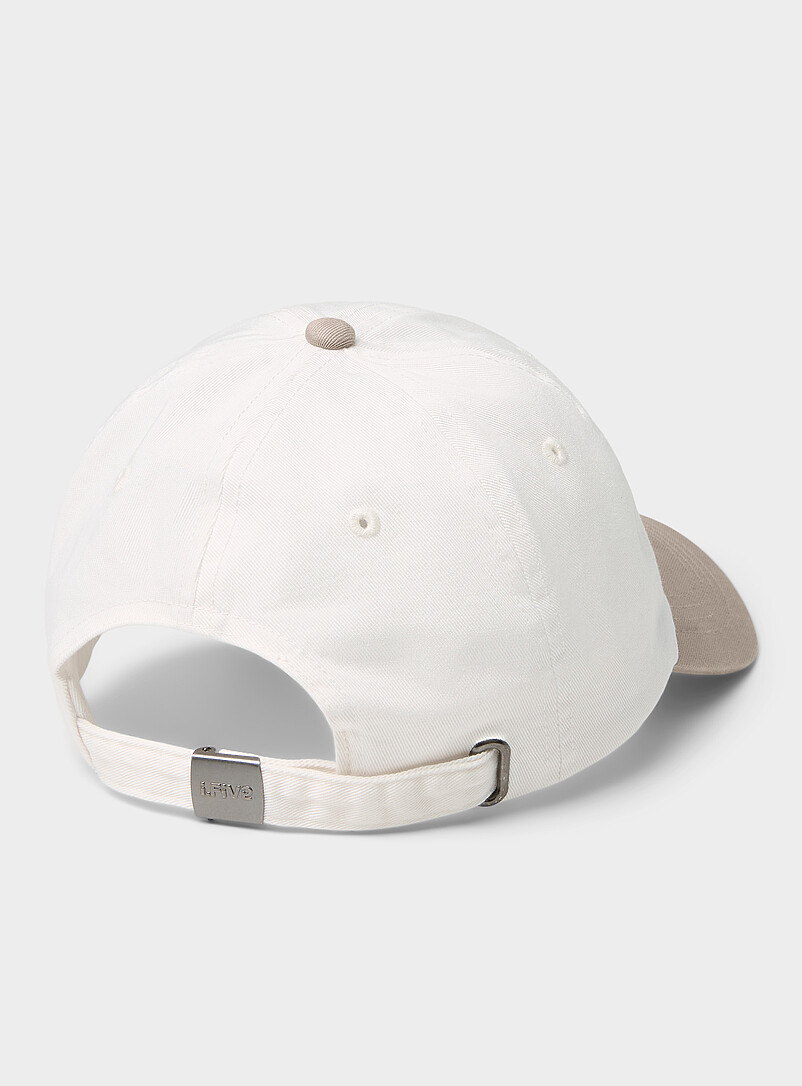 I.FIV5: La casquette en coton broderie Ivoire - Beige cr&egrave;me pour femme