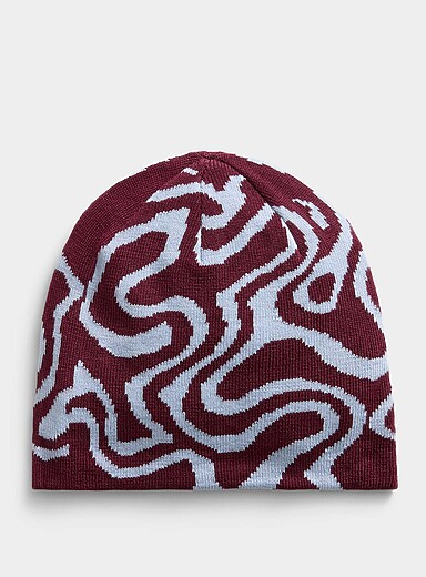 Wool-blend cuffless tuque