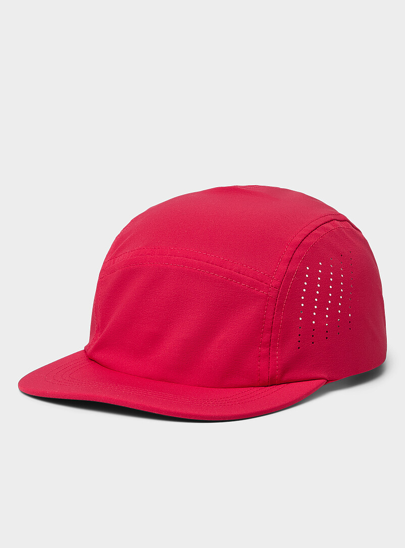 I.FIV5 Red Perforated-side 5-panel cap for women