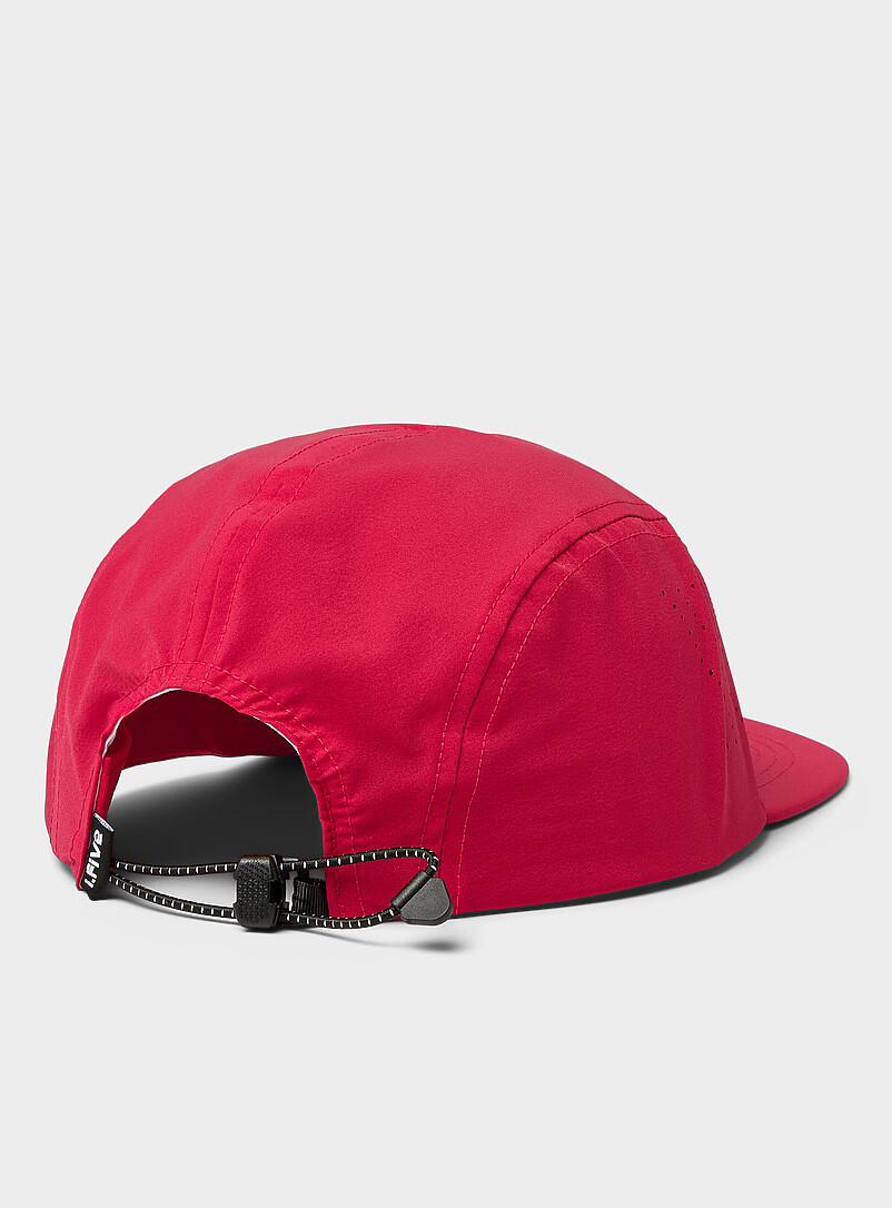 I.FIV5 Red Perforated-side 5-panel cap for women