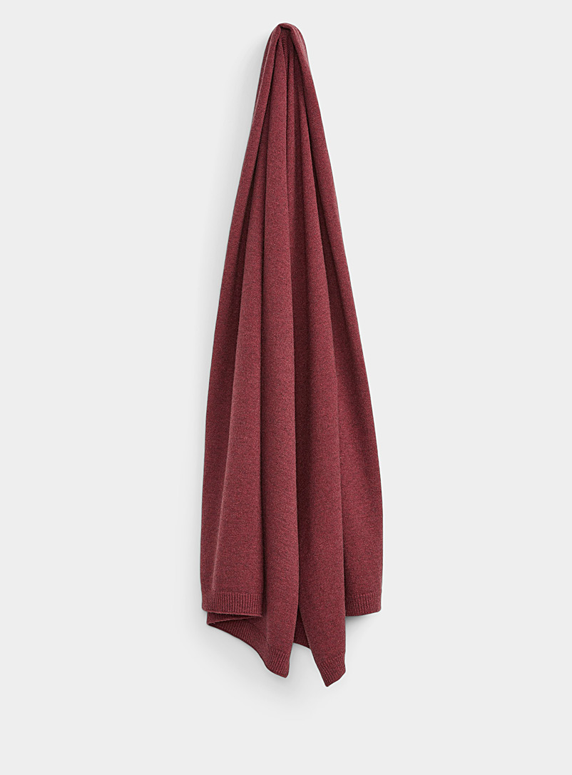 Simons Ruby Red Cocoon-like fall scarf for women