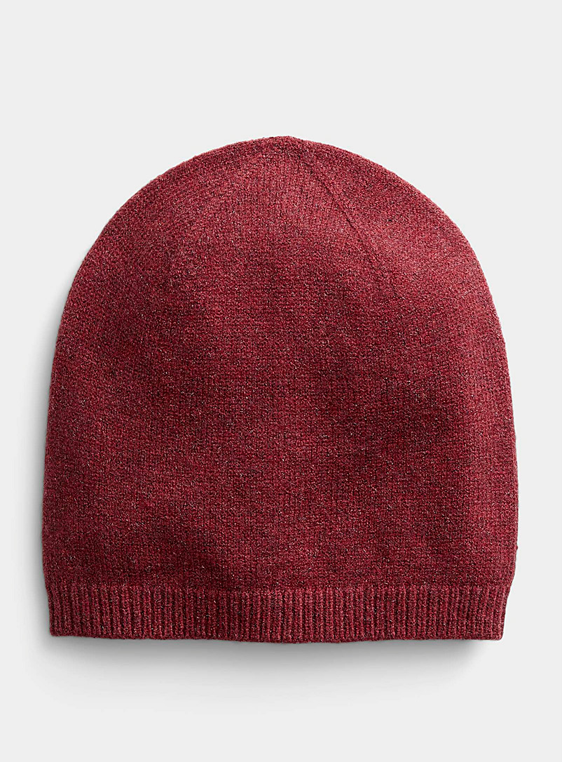 Simons Ruby Red Fall heather tuque for women