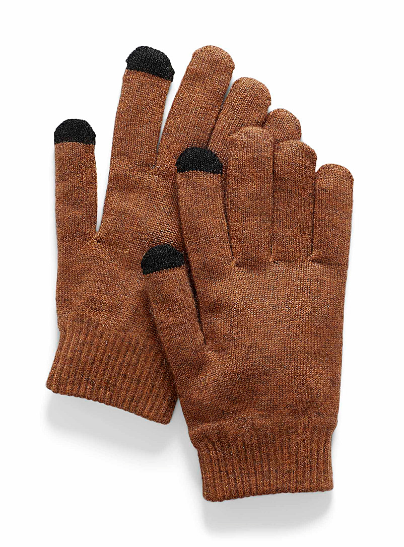 Simons Coral Fine knit touch sensitive gloves for women