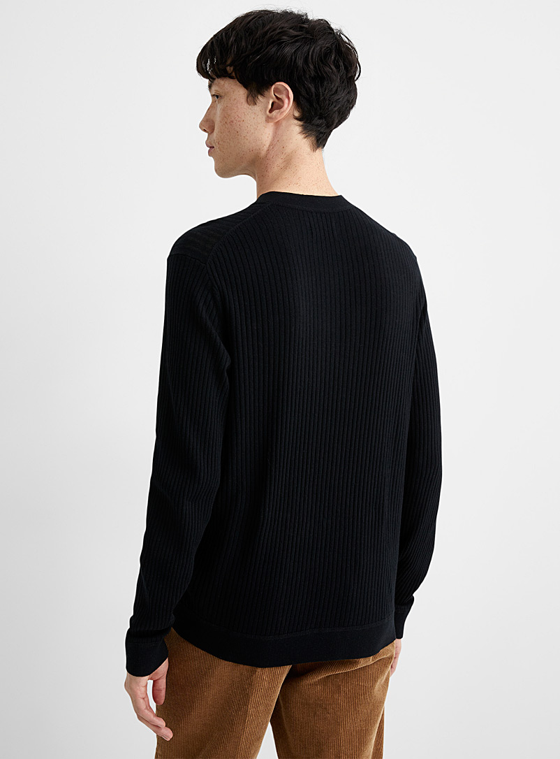 Pull Homme Henley Hiver - Doux, Léger & Boutonnage Élégant - Manches Longues - Coton/Acrylique