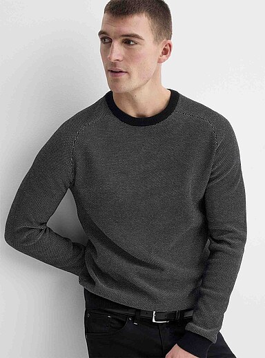 Le chandail jacquard piqu&eacute;