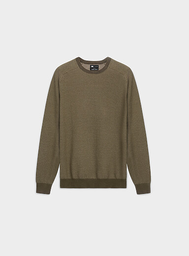Le 31: Le chandail jacquard piqu&eacute; Vert pour homme