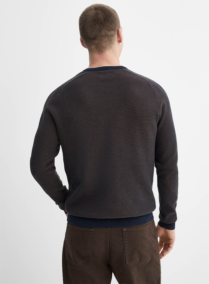 Le 31: Le chandail jacquard piqu&eacute; Noir pour homme